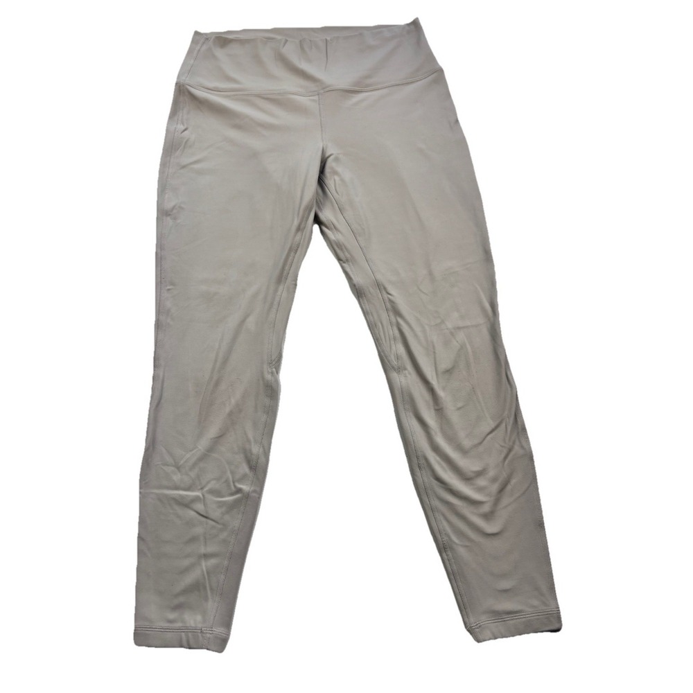 Lululemon Align High-Rise Pant 28" Nulu Leggings Size 14 Light Gray W5CTIS